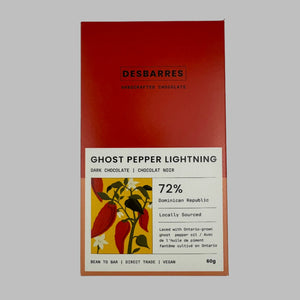 Ghost Pepper Lightning Dark Chocolate Bar