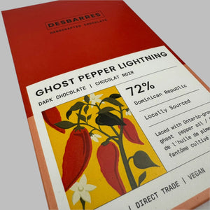 Ghost Pepper Lightning Dark Chocolate Bar