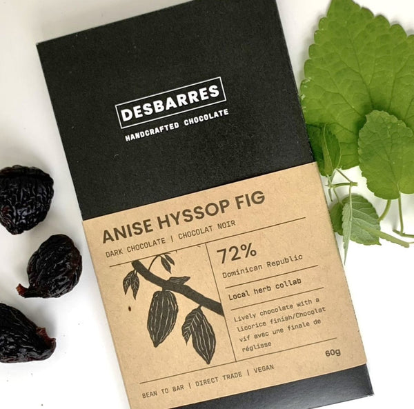 Anise Hyssop Fig Dark Chocolate Bar Limited Edition