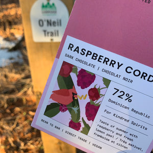 Raspberry Cordial Dark Chocolate Bar