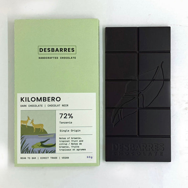 Kilombero 72% Dark Chocolate Bar