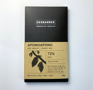 Aponoapono 72% Dark Chocolate Bar