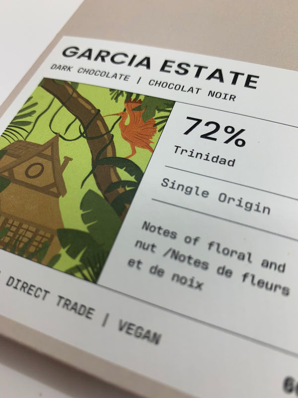 Garcia Estate 72% Dark Chocolate Bar