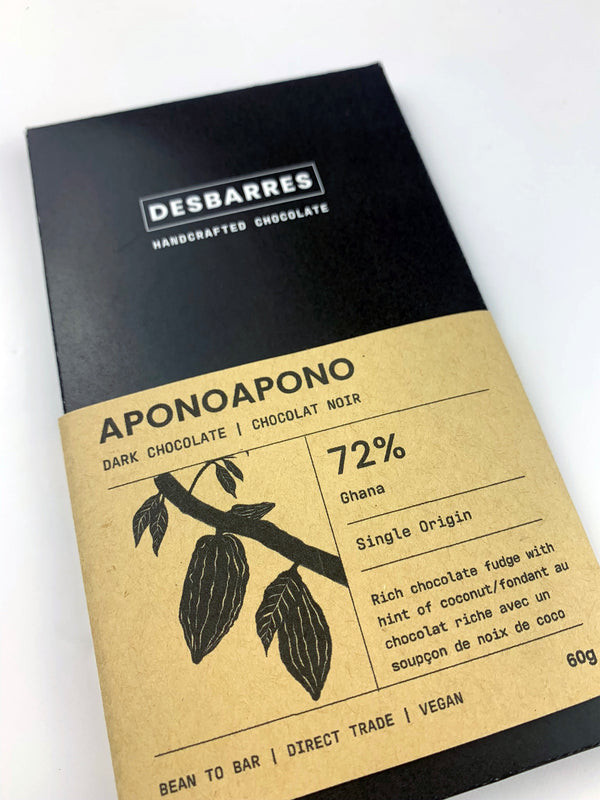 Aponoapono 72% Dark Chocolate Bar