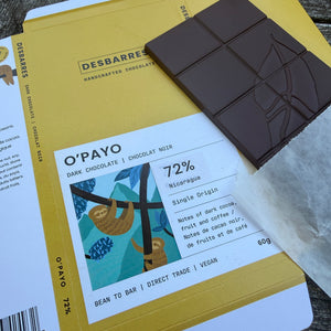 O'Payo 72% Limited Edition Dark Chocolate Bar