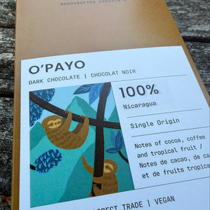 O'Payo 100% Limited Edition Dark Chocolate Bar